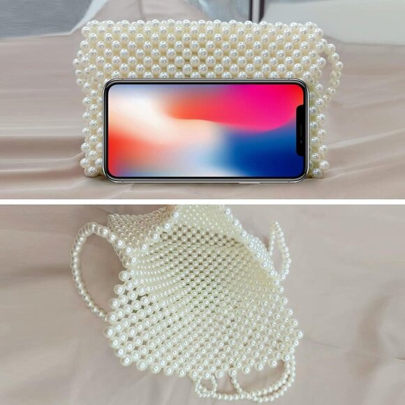 Pearl Clutch Beaded Purse Bag Women\'s Party Wedding Small Accessory main image 5